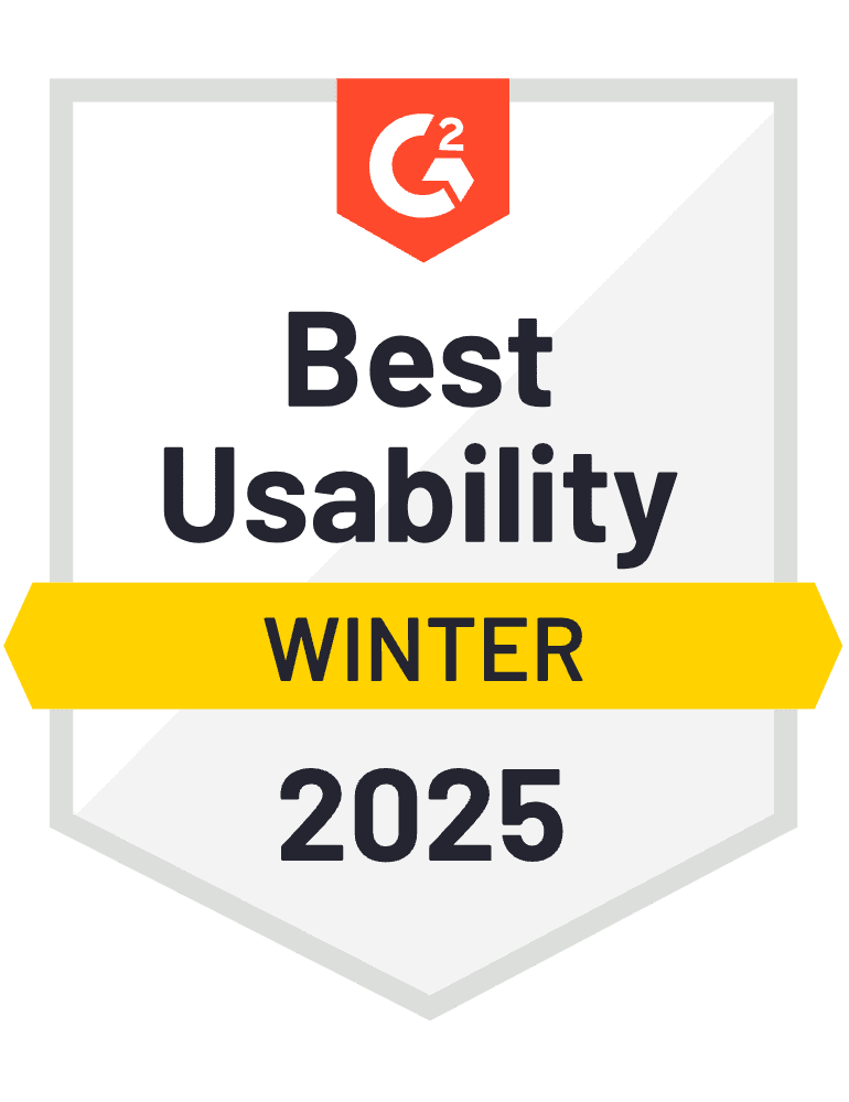 G2 Best Usability for Appointment Reminder Software - Winter 2025